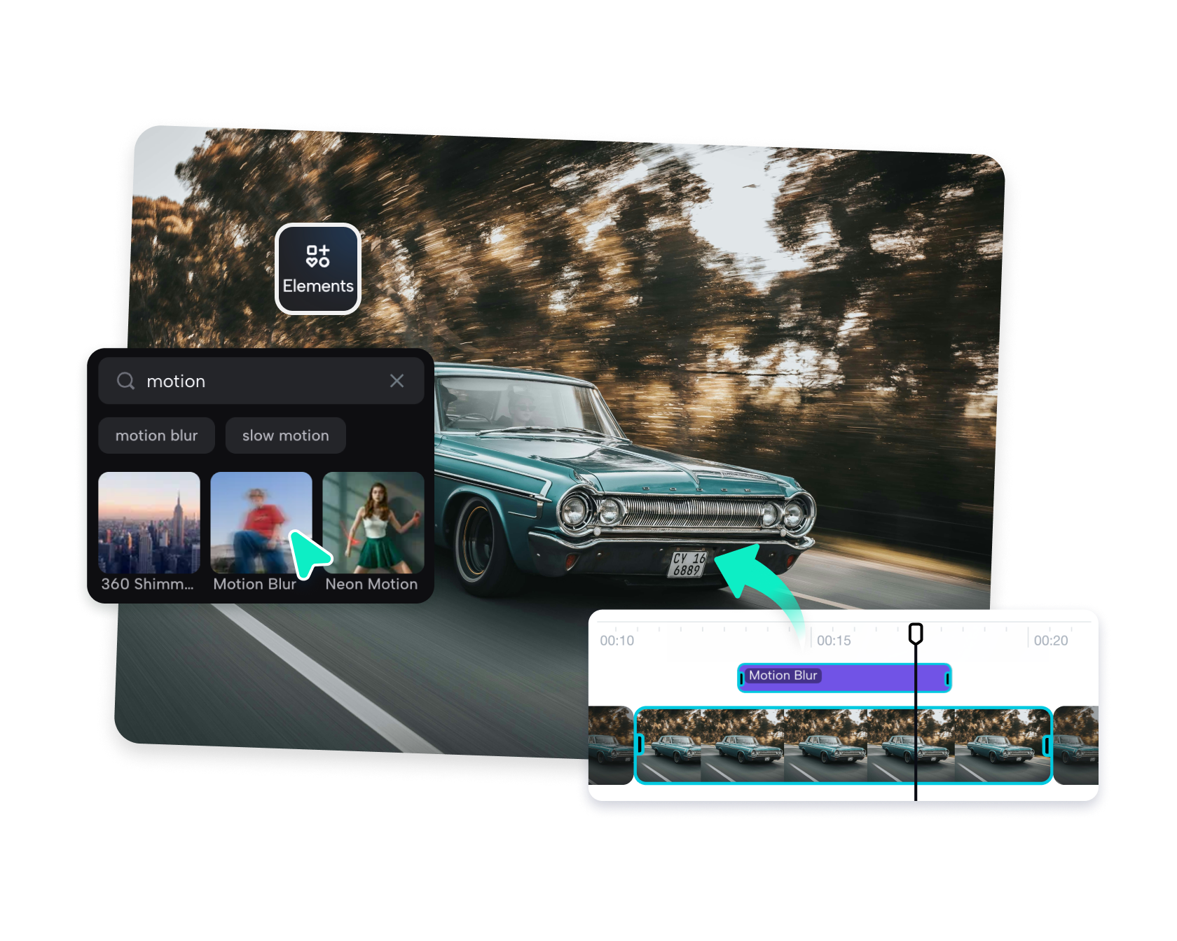 Effet de flou de mouvement
